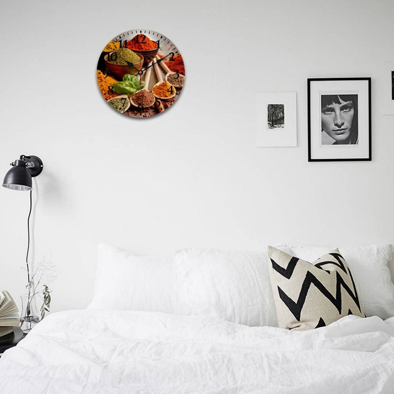 Horloge murale 12 po Spice Herb Kitchen