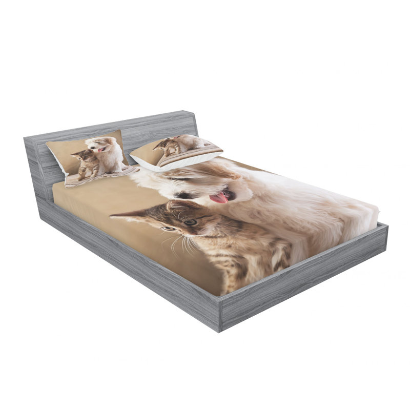 Microfiber Sheet Set, Queen Sheet Set with Fitted Sheet
