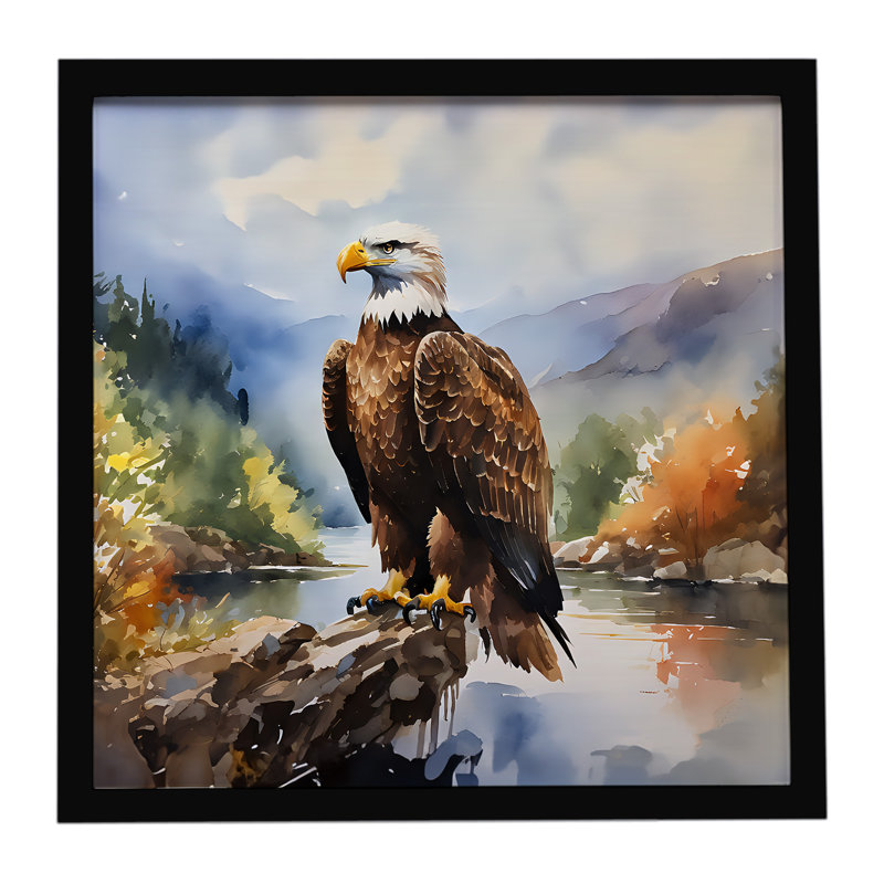 Eagle Framed Metal Print
