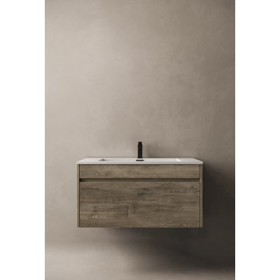 Ensemble de meuble-lavabo mural simple l 24 po x P 18 po x H 18 po Frida