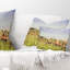 Magnifique antilope dans l'herbe - Coussin décoratif à imprimé paysage