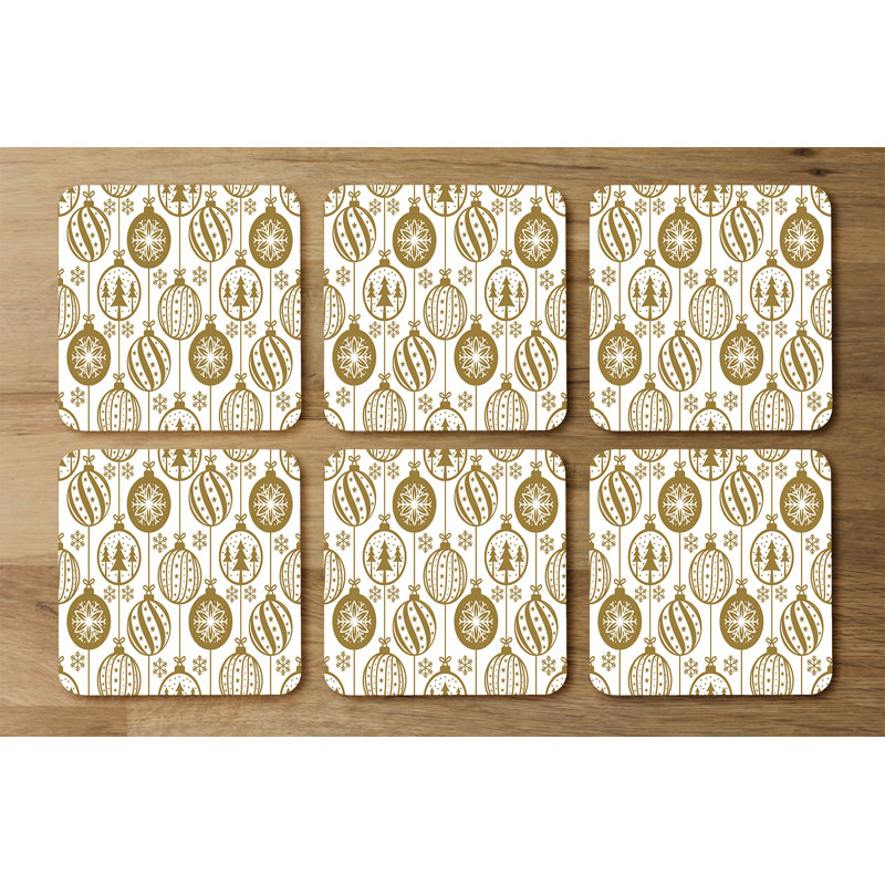 Square 6 Piece Coaster Set