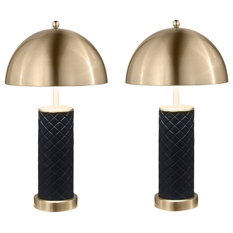 Ensemble de 2 lampes de table Katheryn Black Dome