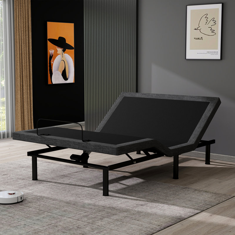 Adjustable Bed Frame With 12" Mattress And Wireless Remote, Zero Gravity & Head/Foot Incline, Full