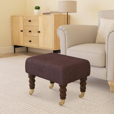 Autryville Wood Caster Leg - Fabric