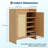 Rattan Shoe Cabinet, 5-Tier Farmhouse Boho Shoe Storage Organizer with Adjustable Shelves-1049719185