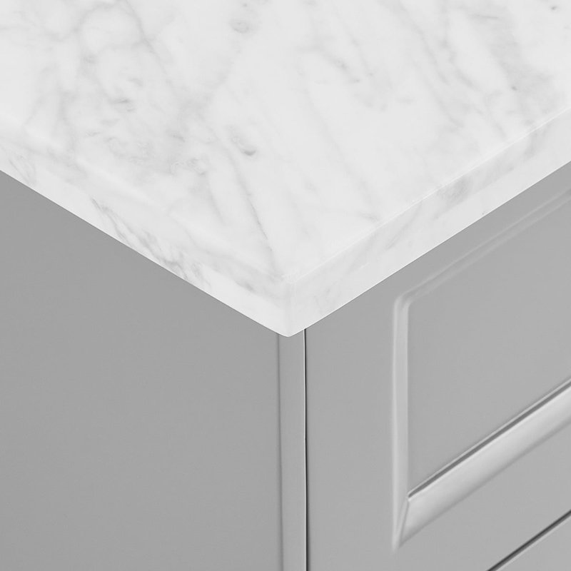 Nora 36" Freestanding Standard Single Bathroom Vanity with Top, Gray