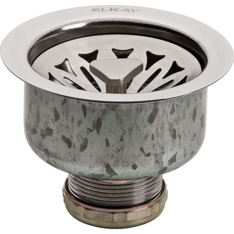 3.5" Pop-Up Kitchen Sink Drain, Satin