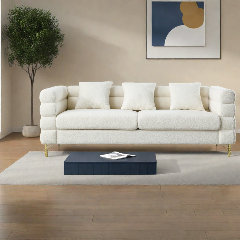 Canapé modulaire à assise profonde Compression, canapé modulaire 81 po Teddy