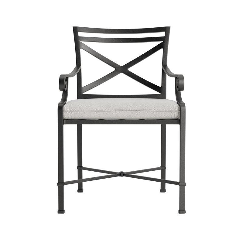 Venetian Outdoor Lounge Chair, Fusion Dove, Textured Pewter