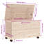 Markies Storage Chest with Wheels ALTA 73x39.5x43 cm Solid Wood Pine-798346915