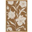 «Warm Brown Floral Decor», impression sur toile encadrée-109881842-109881843