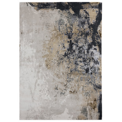 Tapis abstrait doré