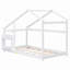 Lit simple en bois avec tablette