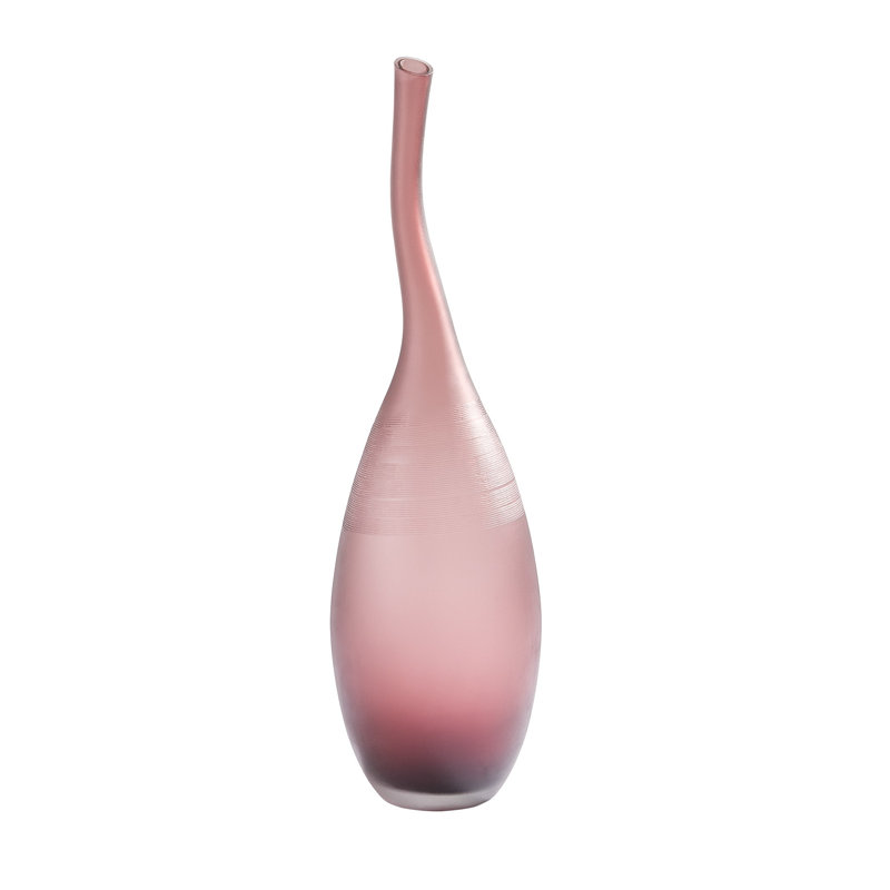 Curvature Bottle, 24.25" H x 7" W x 7" D, Amethyst