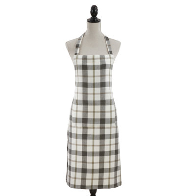 Aadje Plaid Cotton Bib Apron