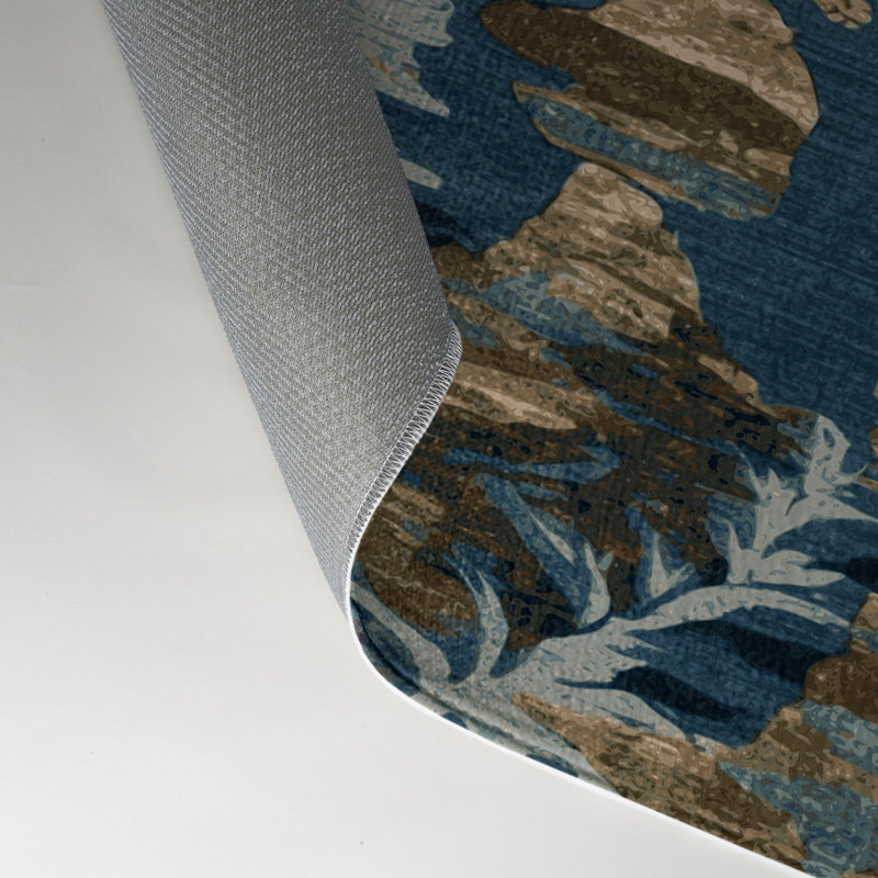Tapis intérieur et extérieur gris Nature, Rectangulaire 3 pi x 5 pi