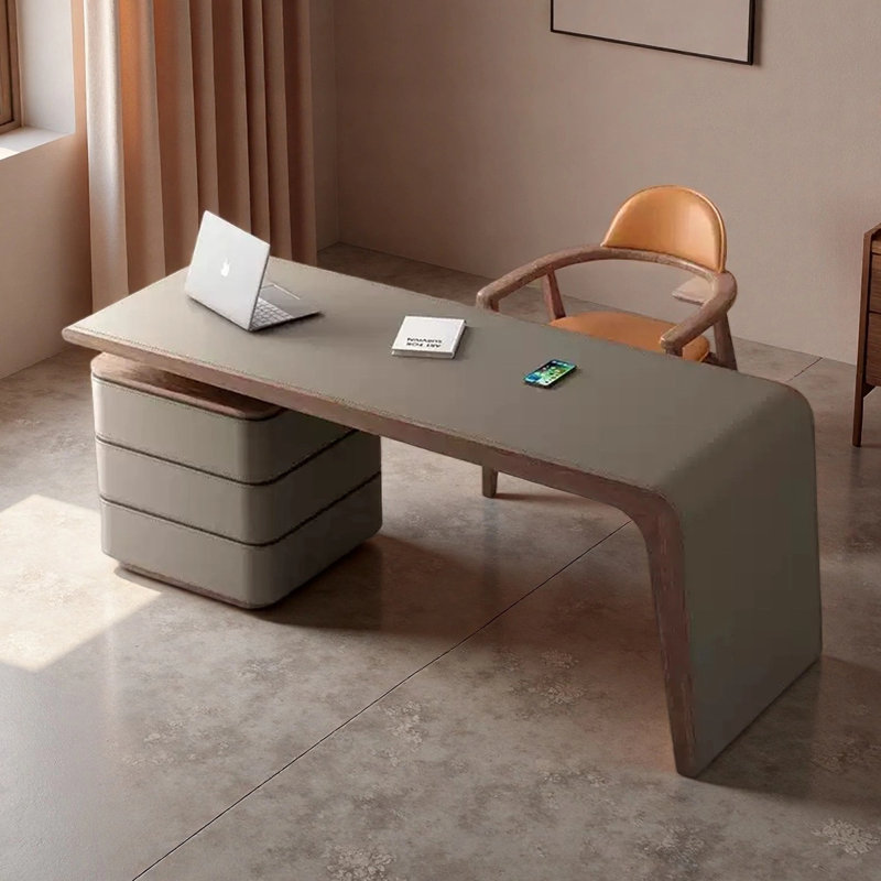 Bureau italien minimaliste, H 29,53 po x l 70,87 po x P 27,56 po