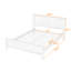 Base de lit plateforme en bois avec tête de lit Zachai-864866366-864866367