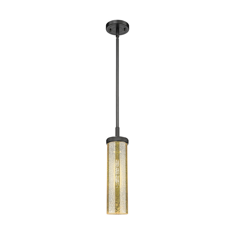 Downtown Urban - Nelms - Luminaire suspendu à cordon 1 lumière 4 po, Noir mat