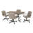 Extendable Double Pedestal Dining Set