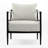 Modern Curved-back Accent Chair With High-density Foam Cushion– Upholstered Armchair For Living Room, Office, Or Lounge-124567209