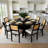 60 Inch White Oak Veneer Round Pedestal Dining Table-116066845