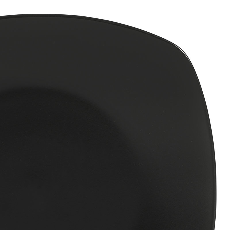 8 Piece Dinnerware Set, Service for 4, Matte Black