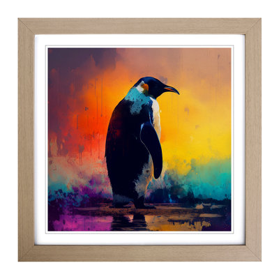 Penguin Impressionism - Framed Print