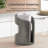 Wooden Paper Towel Holder with Negative Space Design for Kitchen and Table Decor, Anti Skid Base, Eco Friendly Mango Wood & Metal Rod - Greige / Nickel-665833091-665833095