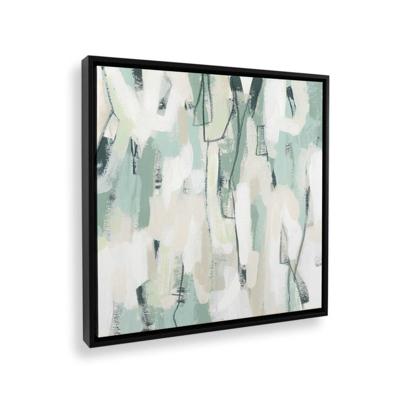 «Sage Fragments I», reproduction sur toile, H 12,75 po x l 12,75 po, Noir satiné