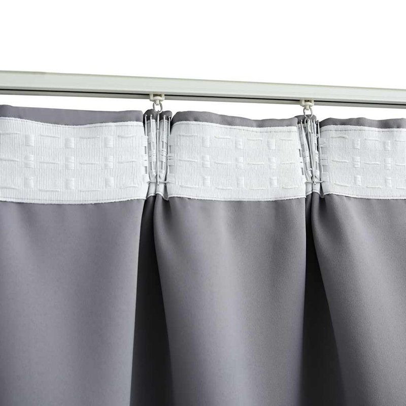  Rideau occultant avec crochets 114,2 po x 96,5 po, Gris