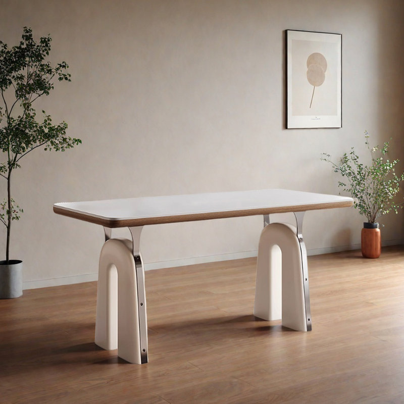 Table de salle à manger Exquise Modern Home, H 29,52 po x L 55,11 po x l 29,52 po