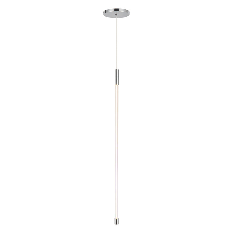 Motif 1 - Light LED Pendant, 26.75" H x 0.75" W x 0.75" D, Chrome