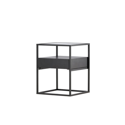 Boysie Glass Top End Table
