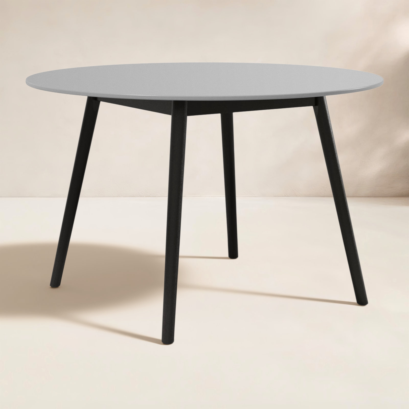 Chassitty Outdoor Dining Table, Black, 30" H x 47" W x 47" D