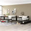 Lit superposé double sur double avec tiroirs et échelle pour chambre à coucher-369867618