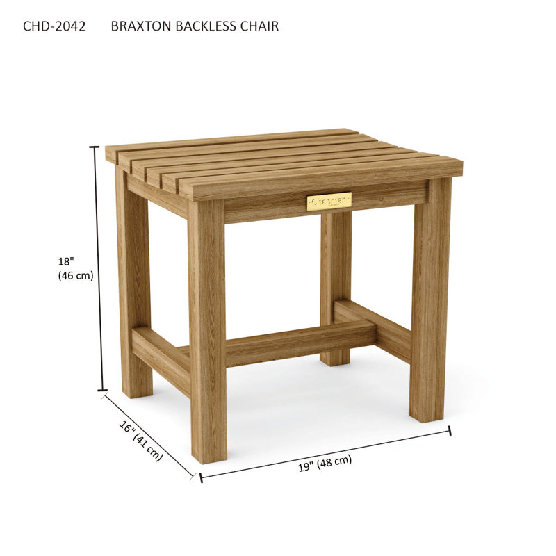 Braxton Teak Patio Dining Chair
