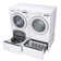 LG 4.5 Cu. Ft. Stackable Front Load Washer in White with Coldwash Technology