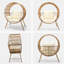 Fauteuil en osier Boho