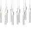 Lustre rectangulaire 10 lumières Sparkling