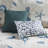 7 Piece Cotton Sateen Comforter Set Blue