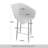 BLACK METAL SWIVEL COUNTER CHAIR IN BROWN VELVET-1730306385
