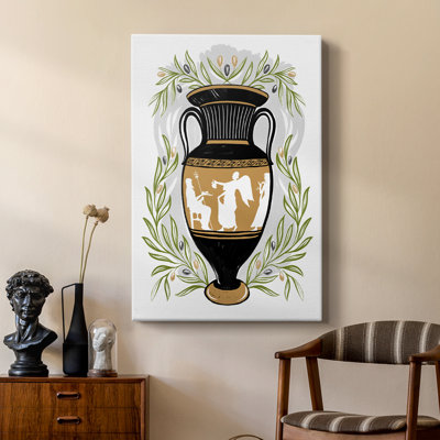 Greek Vases II -Custom Wrapped Gallery Cavas