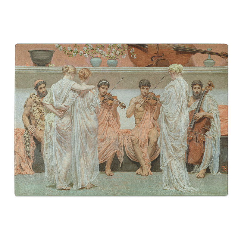 A Quartet by Lawrence Alma-Tadema Chopping Board, 0.4cm H x 29cm W x 39cm L