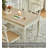 American-style rectangular solid wood dining table with drawers-1938386550