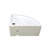 Eutropia White Corner Bathroom Cabinet Sink Wall Mount With Faucet Drain and Overflow-1556775352