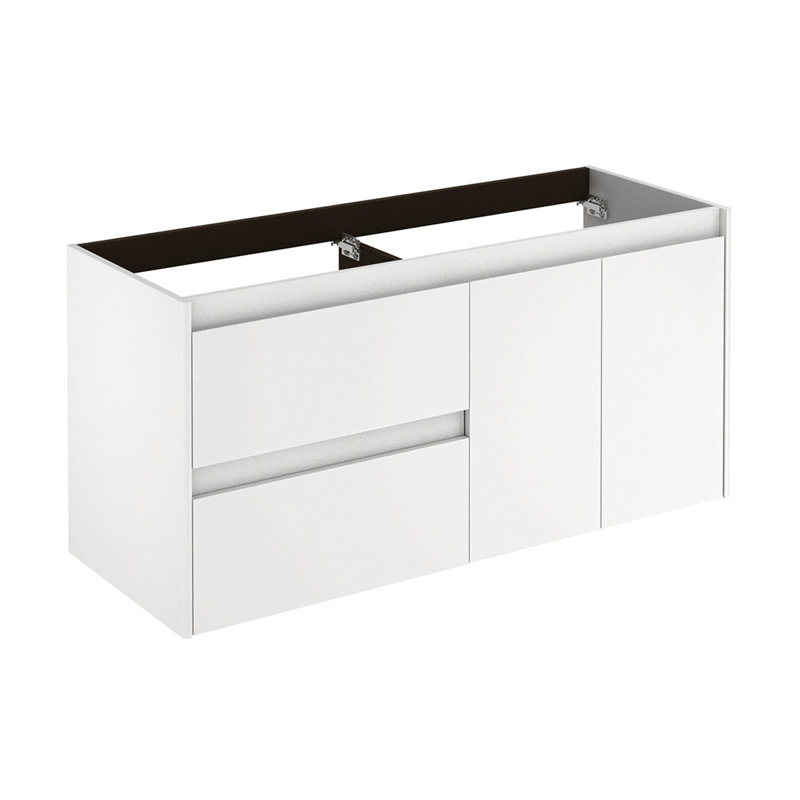 Ambra 47'' W Single Bathroom Vanity Base, Matte White