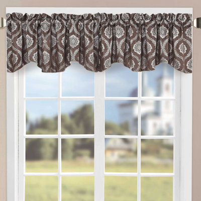 Geometric Scalloped Window Valance