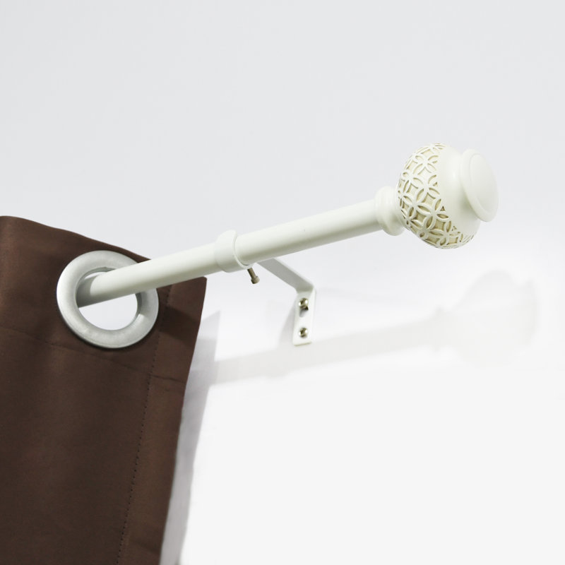 Fer Thadine réglable 0,75 po, H 2,36 po x l 53,66 po x P 2,36 po, Blanc